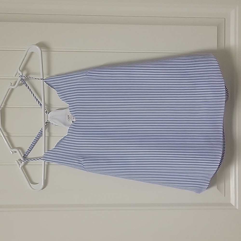 J.Crew Striped Scallop Neck Tank Top Blouse